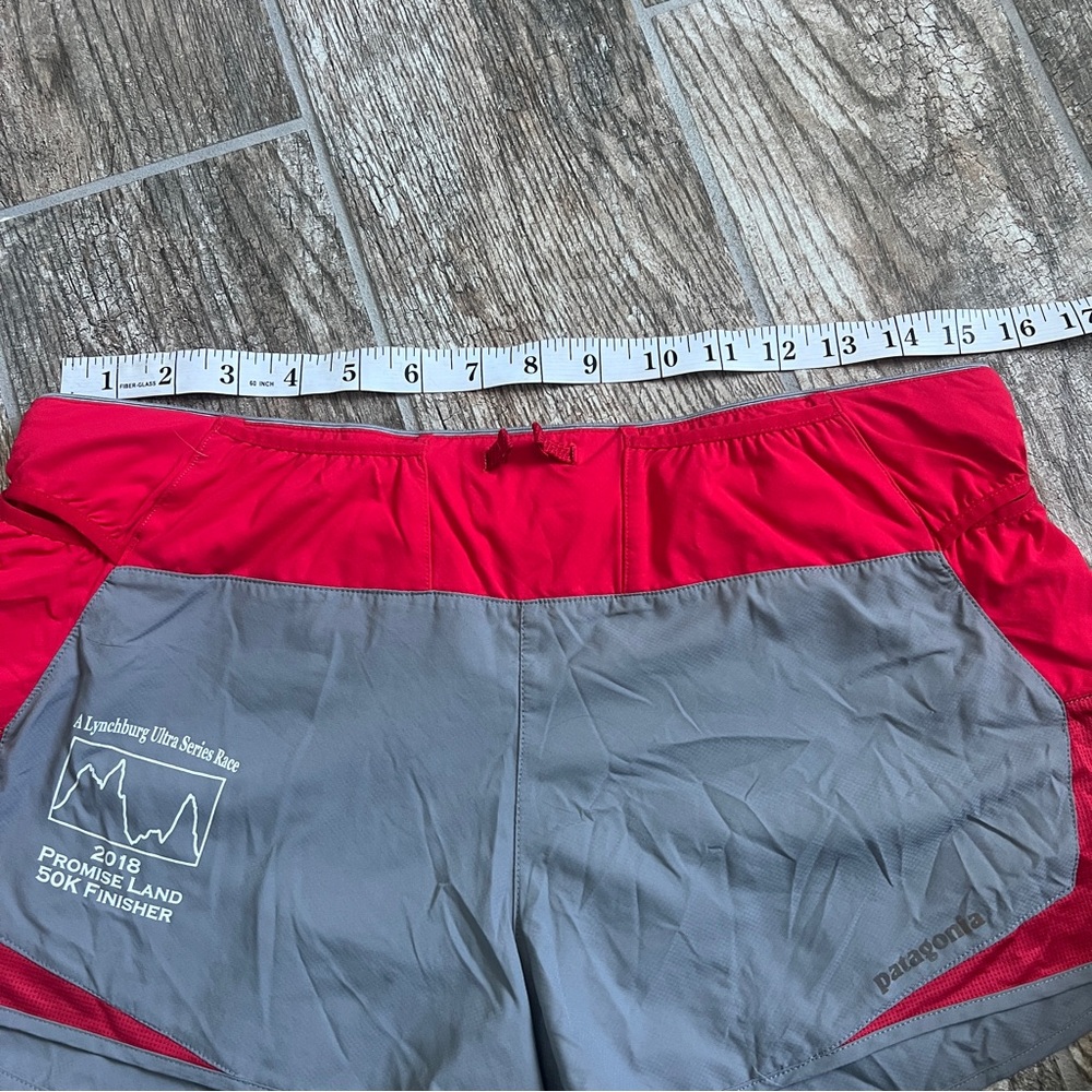 Patagonia Strider Pro Running Shorts. Red and Gray. Women’s Size M - Picture 12 of 13
